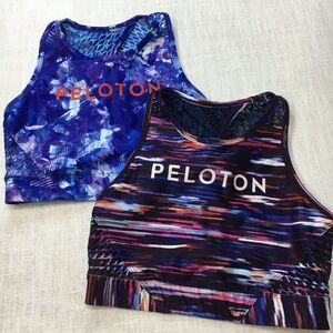 Lot Of 2 Peloton x With Sport bra Women Size Small Raceback Perforated Mesh Back